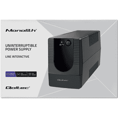 Qoltec Monolith 650VA / 360W Vonalinteraktív UPS (53772)