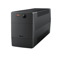 Trust Paxxon szünetmentes tápegység (UPS) 0,8 kVA 480 W 2 AC kimenet(ek) (23503)