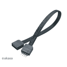 Akasa 4pin RGB LED hosszabbító kábel (AK-CBLD01-20BK)