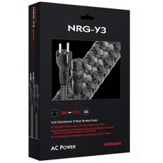 AudioQuest NRG-Y3 Hálózati tápkábel 2m - Fekete (NRGY3EU02)