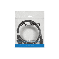 Lanberg C13-> C14 Tápkábel 1.8m (CA-C13E-10CC-0018-BK)