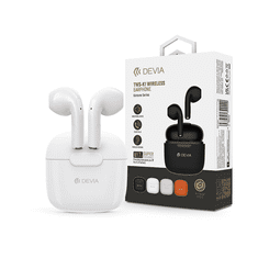 Devia TWS Bluetooth sztereó headset v5.3 + töltőtok - Devia TWS-K1 Wireless Earphone with Charging Case - fehér