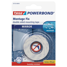 Tesa Powerbond 19mm x 1.5m Kétoldalas ragasztószalag - Fehér (55732-00003-02)