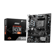 MSI B450M-A PRO MAX II alaplap AMD B450 AM4 foglalat Micro ATX (B450M-A PRO MAX II)