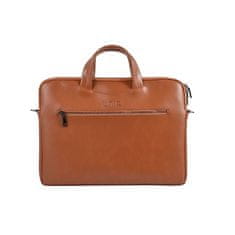 TKG Laptop táska - UNIQ - 15,6"-os barna bőr laptop táska