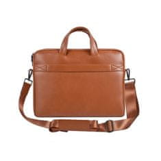 TKG Laptop táska - UNIQ - 15,6"-os barna bőr laptop táska