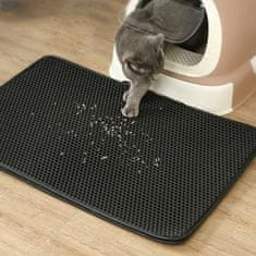 Petallure Vízálló macskaalom szőnyeg fogantyúval – szennyeződésmentes tisztítás, csúszásmentes felület, méhsejt, kétrétegű