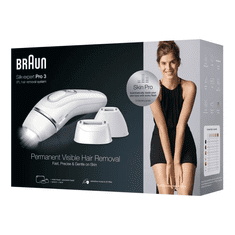 Braun Silk-expert Pro Silk expert Pro 3 PL3233 Intenzív villanófény (IPL) Ezüst, Fehér