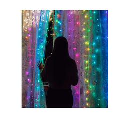 Twinkly Curtain okos beltéri és kültéri karácsonyfa LED fényfüzér (TWW210SPP-TEU)