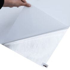 Greatstore 5 db matt átlátszó fehér PVC statikus ablakfólia