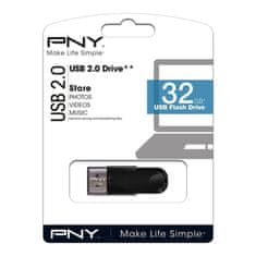 PNY Attaché 4 32GB USB 2.0 Fekete Pendrive FD32GATT4-EF