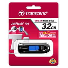 Transcend JetFlash 790 32GB USB 3.0 Fekete Pendrive TS32GJF790K