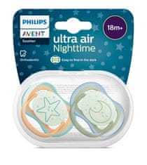 Philips Avent Ultra air éjszakai cumi 18hó+, semleges, 2db