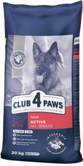 Club4Paws Premium "Active" Teljes értékű szárazeledel aktív felnőtt kutyáknak, minden fajta számára 20 kg