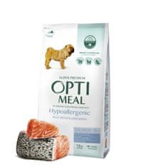 OptiMeal hipoallergén száraz kutyatáp lazaccal 1,5 kg
