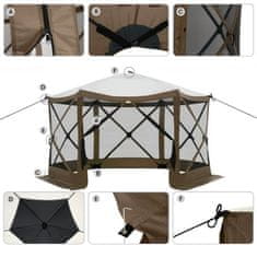 Timeless Tools 8 személyes vízálló kemping sátor, tárolóval és szúnyoghálóval