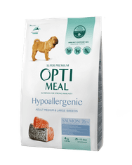 OptiMeal  hipoallergén száraz kutyatáp lazaccal 4 kg