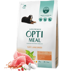OptiMeal  szárazeledel nagytestű kölyökkutyáknak pulykával 4 kg