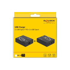 DELOCK 41440 Univerzális Notebook töltő 112W (USB-A / USB-C) (41440)