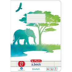 Herlitz Heft GREENline Elefant 16 lapos A4 vonalas füzet (50039982)