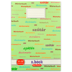 Herlitz Xbook 32 lapos A5 szótárfüzet - Több színben (09089244)