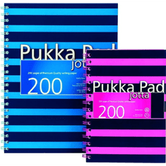 Pukka Pad Jotta Pad Navy Pink 200 lapos A4 vonalas spirálfüzet - Többfajta (A15579681)