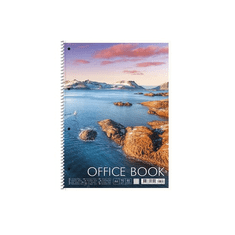 SHKOLYARYK "Office book" 80 lapos A4+, kockás spirálfüzet tájképes (ár/db) (A4-CC-080-6502K)