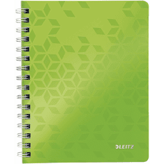 LEITZ Wow 80 lapos A5 kockás spirálfüzet - Zöld (46410054)