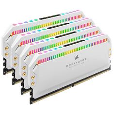 Corsair 32GB / 3200 Dominator Platinum RGB White DDR4 RAM KIT (4x8GB) (CMT32GX4M4E3200C16W)