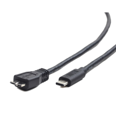Gembird USB 3.0 micro-B M - USB Type-C M Adatkábel 1m Fekete (CCP-USB3-MBMCM-1M)