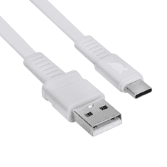 RivaCase PS6002 USB-A apa - USB-C apa 2.0 Adat és töltőkábel - Fehér (1.2m) (PS6002)