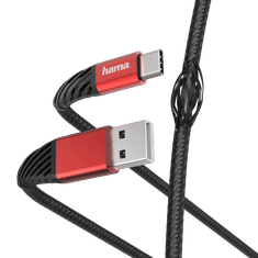 Hama Extreme USB kábel 1,5 M USB 2.0 USB A USB C Fekete, Vörös (201540)
