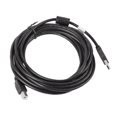 Lanberg CA-USBA-11CC-0050-BK USB 2.0 A-B kábel 5m Fekete (CA-USBA-11CC-0050-BK)