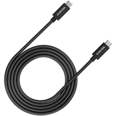 Canyon UC-42 USB Type-C apa - USB Type-C apa 4.0 Adat és töltő kábel - Fekete (2m) (CNS-USBC42B)