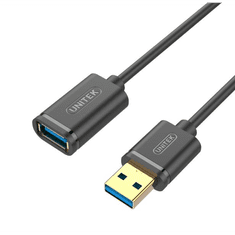 Unitek Unitrek Y-C456GBK USB 3.0-A anya - USB 3.0-A apa hosszabbító kábel 0.5m - Fekete (Y-C456GBK)
