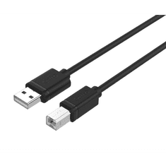 Unitek Unitrek Y-C430GBK USB 2.0 A apa - B apa Adepter kábel 1.0m - Fekete (Y-C430GBK)