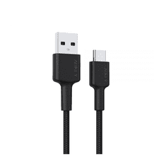 Aukey CB-CD30 USB-A apa - USB-C apa 2.0 Adat és töltőkábel - Fekete (0.9m) (CB-CD30)