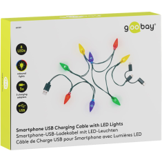 Goobay 60339 USB-A - USB-C / Micro-USB / Lightning adat és töltőkábel 0.9m (60339)