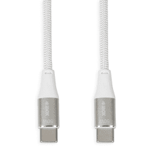 iBOX IKUTC1W USB-C apa - USB-C apa 2.0 Adat és töltőkábel - Fehér (1m) (IKUTC1W)