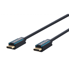 ClickTronic 45132 USB-C apa - USB-C apa 3.2 Gen1 Adat és töltő kábel 2m - Szürke (45132)