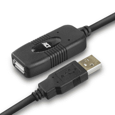 ACT AC6010 USB kábel 10 M USB 2.0 USB A Fekete (AC6010)