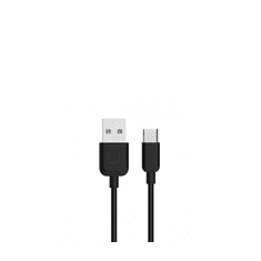USAMS U-TURN Series USB-A apa - USB-C apa 2.0 Adat és töltőkábel - Fekete (1m) (TCUSBXD01)