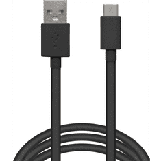 Delight 55550BK-1 USB-A apa - USB-C apa Adapter kábel 1m - Fekete (55550BK-1)
