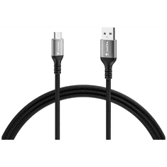 Varta 57935101111 USB-A apa - USB-C apa Adat és töltő kábel - Fekete (2m) (57935101111)