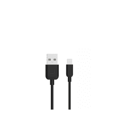USAMS U-TURN USB-A apa - Lightning apa 2.0 Adat és töltőkábel - Fekete (1m) (IPUSBXD01)