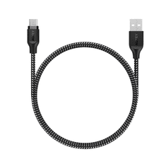 Aukey CB-AM2 USB-A apa - USB-B apa 2.0 Adat és töltő kábel - Fekete (2m) (CB-AM2 BLACK)