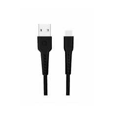 SWISSTEN 71505530 Basic USB Type-A apa - USB Type-C apa Adat és töltő kábel - Fekete (1m) (SW-BA-TYPC-1M-BK)