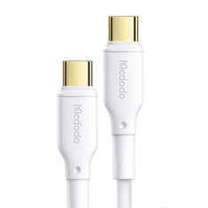 Mcdodo CA-8350 USB-C apa - USB-C apa 2.0 Adat és töltő kábel - Fehér (1.2m) (CA-8350)