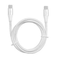 iBOX IKUTC1W USB-C apa - USB-C apa 2.0 Adat és töltőkábel - Fehér (1m) (IKUTC1W)