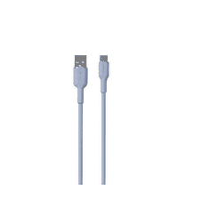 SBS Puro Soft USB-A apa - USB-C apa 2.0 Adat és töltő kábel - Világoskék (1.5m) (PUUSBCICONLBLUE)